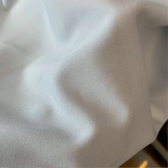 💎 Aqua Luxe: Chic Sky-Blue Silk-Blend Two-Piece Top 💎 - Picture 8 of 11